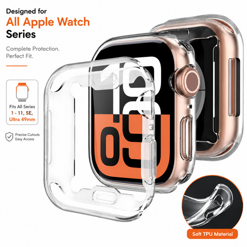 Clear case for apple - clear,
